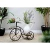 Coupon 🌟 Metal and Wood Novelty Bicycle Plant Stand with Wooden Platforms Brown - Olivia & May ❤️ -Planters Sales Store unnamed file 1030