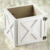 Outlet 😀 The Lakeside Collection Lakeside Large Barn Wood Planter Box Wrap with Hinged Door 🔥 -Planters Sales Store unnamed file 1067