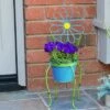 Best deal 👍 Alpine Corporation Alpine 24" Iron Flower Planter Stand Blue 🌟 -Planters Sales Store unnamed file 1070