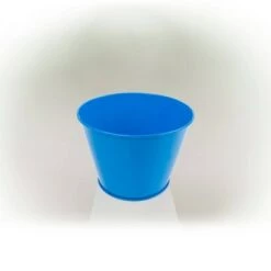 Best deal 👍 Alpine Corporation Alpine 24" Iron Flower Planter Stand Blue 🌟 -Planters Sales Store unnamed file 1077