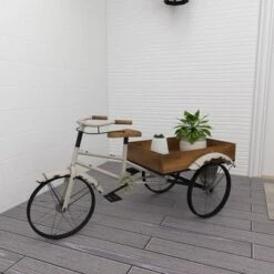 Hot Sale 🔥 Olivia & May 24" Rustic Iron Bicycle Inspired Flower Cart Brown - Olivia & May 💯 -Planters Sales Store unnamed file 1095
