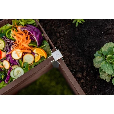 Best Sale π 22" Vinyl Urbana Keyhole Raised Garden Bed Espresso - Vita π 6 Best Sale π 22" Vinyl Urbana Keyhole Raised Garden Bed Espresso - Vita π - Image 4