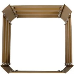 Outlet 😍 Sunnydaze Decor Sunnydaze Hot Dip Galvanized Steel Raised Garden Bed for Plants, Vegetables, and Flowers - 24" Square x 12" H - Brown 🧨 -Planters Sales Store unnamed file 110