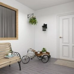 Hot Sale 🔥 Olivia & May 24" Rustic Iron Bicycle Inspired Flower Cart Brown - Olivia & May 💯 -Planters Sales Store unnamed file 1100