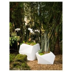 Flash Sale โ๏ธ 26'' Contour Origami Tall Planter - Crescent Garden Citron ๐ฅ