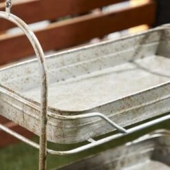 Best Sale 👏 Olivia & May 36" Rustic Iron 3-Tiered Rectangular Garden Rack Gray - Olivia & May 👏 -Planters Sales Store unnamed file 1130