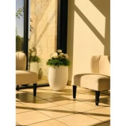 New 🔔 Rosemead Home & Garden, Inc. 21.7" Lightweight Concrete Outdoor Bowl Planter Pure White - Rosemead Home & Garden, Inc. 🌟 -Planters Sales Store unnamed file 1145