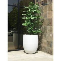 New 🔔 Rosemead Home & Garden, Inc. 21.7" Lightweight Concrete Outdoor Bowl Planter Pure White - Rosemead Home & Garden, Inc. 🌟 -Planters Sales Store unnamed file 1147