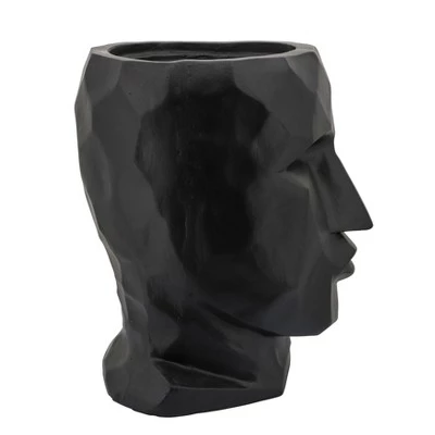 Best Pirce ✔️ Sagebrook Home Face Resin Planter Black 😉 4 Best Pirce ✔️ Sagebrook Home Face Resin Planter Black 😉 - Image 2