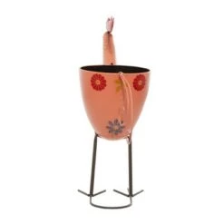Hot Sale 🌟 Olivia & May Outdoor Metal Rooster Planter with Stand Pink - Olivia & May ⭐ -Planters Sales Store unnamed file 1172
