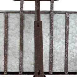 Best Pirce 👏 Olivia & May 37.5" Vintage Galvanized Steel Wall Tricycle Planter Gray - Olivia & May 😀 -Planters Sales Store unnamed file 1175