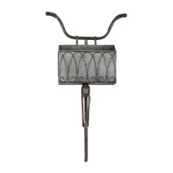 Best Pirce 👏 Olivia & May 37.5" Vintage Galvanized Steel Wall Tricycle Planter Gray - Olivia & May 😀 -Planters Sales Store unnamed file 1176