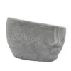 New 🎉 6" x 8" Resin Half Face Planter - Sagebrook Home Gray ⌛ -Planters Sales Store unnamed file 1184