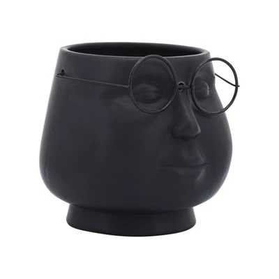 Cheap ๐คฉ Sagebrook Home Stoneware Face with Glasses Planter White ๐คฉ 3 Cheap ๐คฉ Sagebrook Home Stoneware Face with Glasses Planter White ๐คฉ