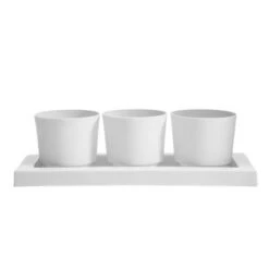 Cheapest 🎉 Bloem Trio Flight Planter Pots with 14" Saucer Tray Yellow 🌟 -Planters Sales Store unnamed file 1223