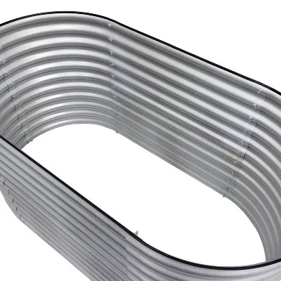 Best Sale ๐ Sunnydaze Decor Sunnydaze Large Oval Steel Raised Garden Bed - Stand-Up Height - 62.5" W x 32" H - Silver ๐ 5 Best Sale ๐ Sunnydaze Decor Sunnydaze Large Oval Steel Raised Garden Bed - Stand-Up Height - 62.5" W x 32" H - Silver ๐ - Image 4