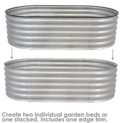 Best Sale ๐ Sunnydaze Decor Sunnydaze Large Oval Steel Raised Garden Bed - Stand-Up Height - 62.5" W x 32" H - Silver ๐ 12 Best Sale ๐ Sunnydaze Decor Sunnydaze Large Oval Steel Raised Garden Bed - Stand-Up Height - 62.5" W x 32" H - Silver ๐ -Planters Sales Store unnamed file 125