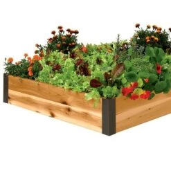 Best deal 👍 Cedar Raised Garden Bed, 3' x 8' Planter Box with Aluminum Corners for Flowers/Vegetables/Herbs - Gardener's Supply Company 🧨