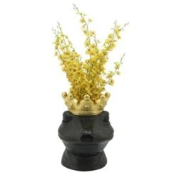 Brand new 🥰 Sagebrook Home 16" Gecko with Crown Resin Planter White 🧨 -Planters Sales Store unnamed file 1261