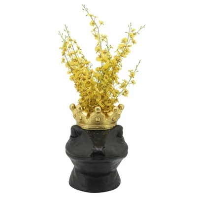 Brand new 🥰 Sagebrook Home 16" Gecko with Crown Resin Planter White 🧨 6 Brand new 🥰 Sagebrook Home 16" Gecko with Crown Resin Planter White 🧨 - Image 4