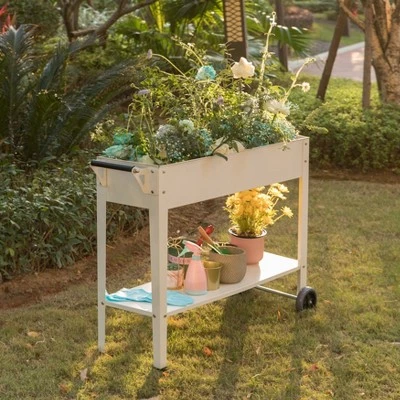 Best reviews of ๐ฏ Gardenised Mobile Planter Raised Garden Bed Rectangular Flower Cart with Shelf ๐งจ 4 Best reviews of ๐ฏ Gardenised Mobile Planter Raised Garden Bed Rectangular Flower Cart with Shelf ๐งจ - Image 2