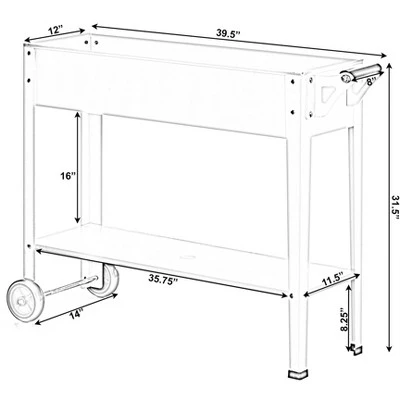 Best reviews of ๐ฏ Gardenised Mobile Planter Raised Garden Bed Rectangular Flower Cart with Shelf ๐งจ 8 Best reviews of ๐ฏ Gardenised Mobile Planter Raised Garden Bed Rectangular Flower Cart with Shelf ๐งจ - Image 6