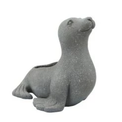Best Sale 🎉 Sagebrook Home 16.5" Sea Lion Resin Planter Gray 🎉