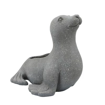 Best Sale π Sagebrook Home 16.5" Sea Lion Resin Planter Gray π 3 Best Sale π Sagebrook Home 16.5" Sea Lion Resin Planter Gray π