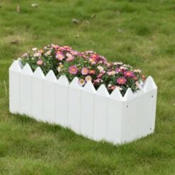 Coupon ✔️ Gardenised Rectangular Traditional Fence Design Vinyl Planter Box 😉