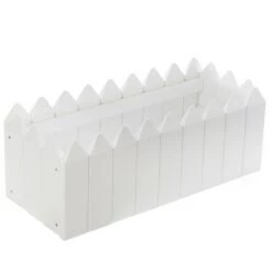 Coupon ✔️ Gardenised Rectangular Traditional Fence Design Vinyl Planter Box 😉 -Planters Sales Store unnamed file 1324