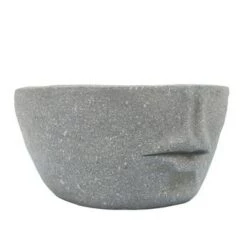 Discount 🔥 Sagebrook Home 7" Slanted Half Face Resin Planter Gray ⭐