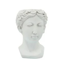 Top 10 🥰 Sagebrook Home Lady Head Resin Planter White ⌛ -Planters Sales Store unnamed file 1396