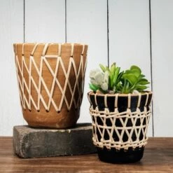 Brand new 🧨 Foreside Home & Garden Rattan Woven Planter - Foreside Home and Garden 🧨 -Planters Sales Store unnamed file 1421