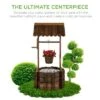 Best Sale ✨ Best Choice Products Rustic Wooden Wishing Well Planter Outdoor Home Decor for Patio, Garden, Yard w/ Hanging Bucket 👍 -Planters Sales Store unnamed file 1422