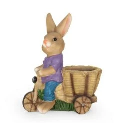 Promo 😀 Biddle Outdoor Decorative Rabbit Planter Brown/Blue - Christopher Knight Home 😀 -Planters Sales Store unnamed file 1431