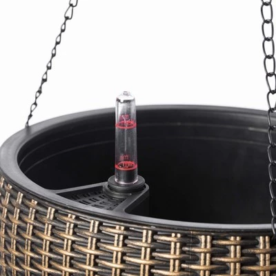 Buy ✔️ Gardenised 10" Self Watering Bronze Hanging Basket Flower Planter 🤩 3 Buy ✔️ Gardenised 10" Self Watering Bronze Hanging Basket Flower Planter 🤩