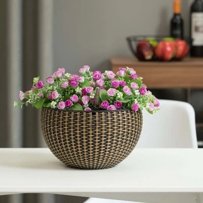 Buy ✔️ Gardenised 10" Self Watering Bronze Hanging Basket Flower Planter 🤩 4 Buy ✔️ Gardenised 10" Self Watering Bronze Hanging Basket Flower Planter 🤩 - Image 2