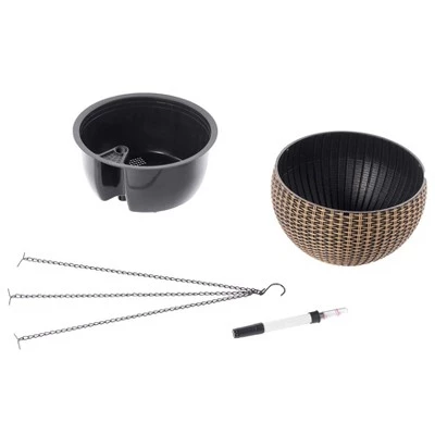 Buy ✔️ Gardenised 10" Self Watering Bronze Hanging Basket Flower Planter 🤩 8 Buy ✔️ Gardenised 10" Self Watering Bronze Hanging Basket Flower Planter 🤩 - Image 6