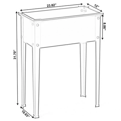 Budget 👏 Gardenised Green Freestanding Raised Garden Bed Rectangular Flower Planter 🛒 8 Budget 👏 Gardenised Green Freestanding Raised Garden Bed Rectangular Flower Planter 🛒 - Image 6