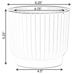 Best Sale 🤩 Gardenised White Flower Pot Self Watering Planter, 6 Pack 🔔 -Planters Sales Store unnamed file 1468