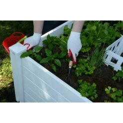 Coupon ❤️ 22" Vinyl Keyhole Classic Raised Square Garden Bed White - Vita ✨ -Planters Sales Store unnamed file 147