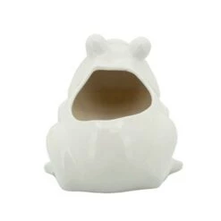 New 😍 Sagebrook Home 7" Frog Ceramic Planter White 😀 -Planters Sales Store unnamed file 1475