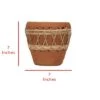 Budget 😀 Natural Terracotta and Woven Rattan Planter - Foreside Home & Garden 👍 -Planters Sales Store unnamed file 1492