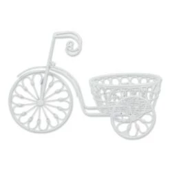 Wholesale ⭐ Zingz & Thingz 11.2" Indoor/Outdoor Iron Bicycle Planter White - Zings & Thingz 🛒