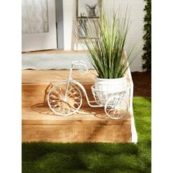 Wholesale ⭐ Zingz & Thingz 11.2" Indoor/Outdoor Iron Bicycle Planter White - Zings & Thingz 🛒 22 Wholesale ⭐ Zingz & Thingz 11.2" Indoor/Outdoor Iron Bicycle Planter White - Zings & Thingz 🛒 -Planters Sales Store unnamed file 1540