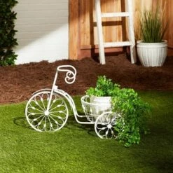 Wholesale ⭐ Zingz & Thingz 11.2" Indoor/Outdoor Iron Bicycle Planter White - Zings & Thingz 🛒 24 Wholesale ⭐ Zingz & Thingz 11.2" Indoor/Outdoor Iron Bicycle Planter White - Zings & Thingz 🛒 -Planters Sales Store unnamed file 1542