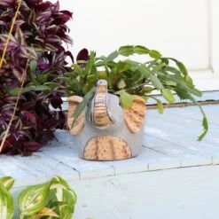 Coupon 🤩 Sunnydaze Decor Sunnydaze Elsie the Elephant Planter Statue - Indoor/Outdoor Decorative Figurine - 8.5" ✨ -Planters Sales Store unnamed file 1555