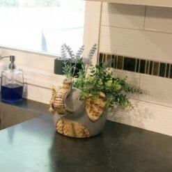 Coupon 🤩 Sunnydaze Decor Sunnydaze Elsie the Elephant Planter Statue - Indoor/Outdoor Decorative Figurine - 8.5" ✨ -Planters Sales Store unnamed file 1556