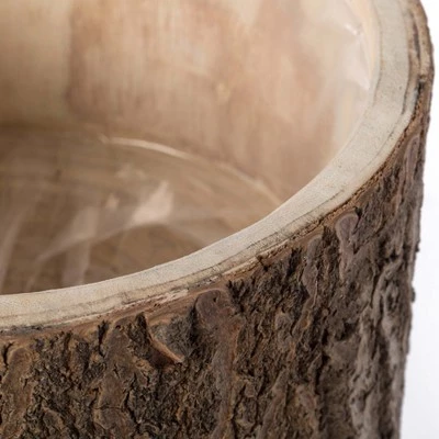 Hot Sale 🔔 Vintiquewise Wooden Stump Tree Log with Bark Planter Pot with Small Tree Branch Legs 🥰 6 Hot Sale 🔔 Vintiquewise Wooden Stump Tree Log with Bark Planter Pot with Small Tree Branch Legs 🥰 - Image 4