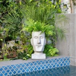 Top 10 👍 Sagebrook Home 15" Head Resin Planter Gray 🛒 11 Top 10 👍 Sagebrook Home 15" Head Resin Planter Gray 🛒 -Planters Sales Store unnamed file 1609